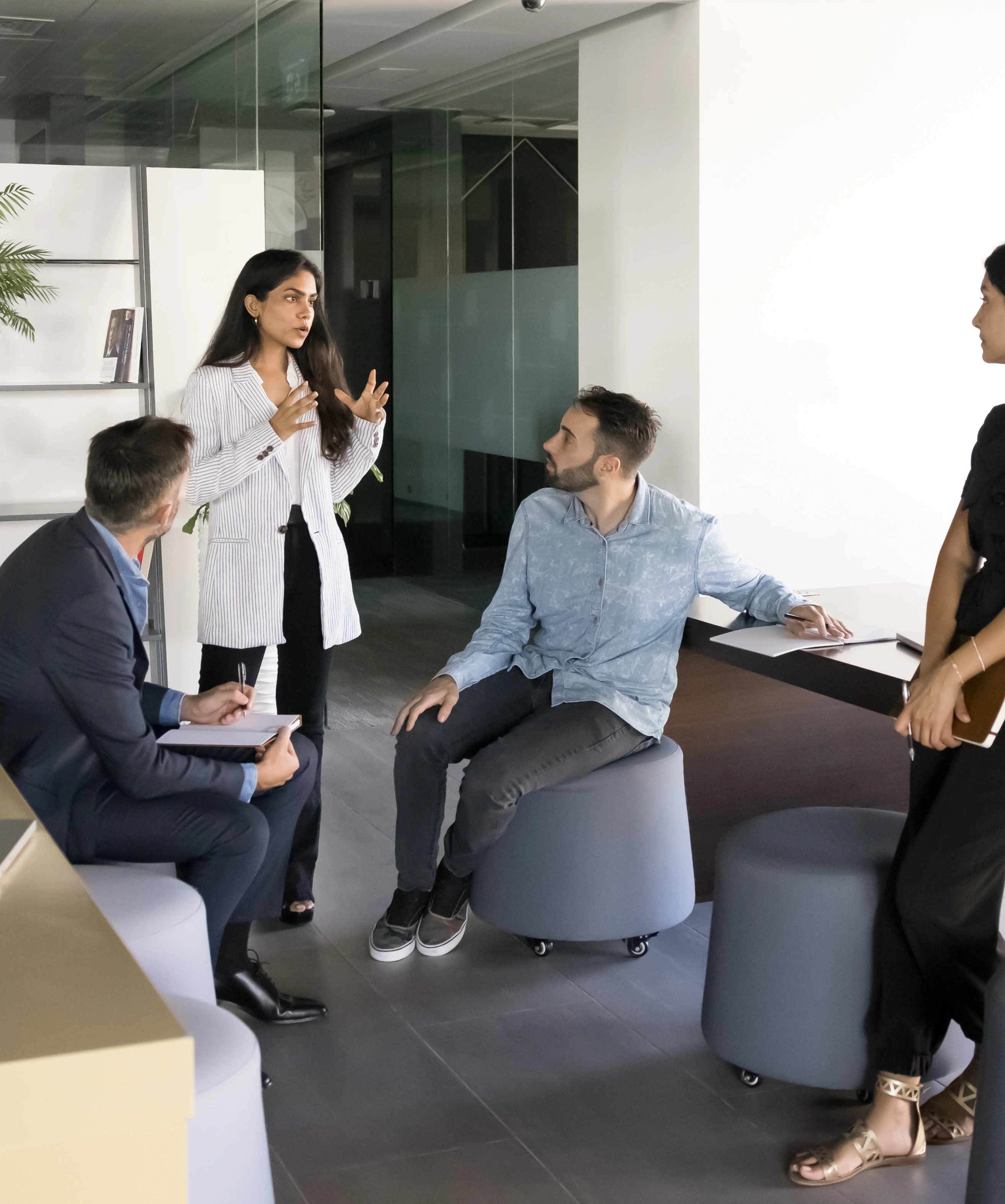 Sesion de orientacion con equipo profesional